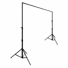 10ft x 10ft Black BACKDROP STAND KIT Photo Background Wedding Party Decorations