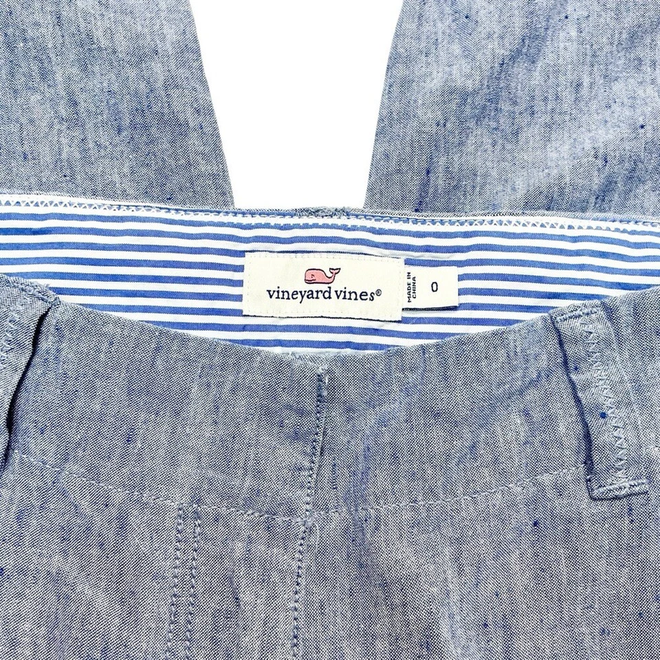 Vineyard Vines Linen Pants size 0 - Image 3 of 4