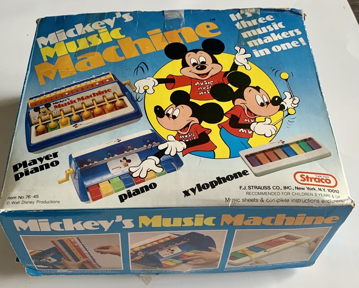 美品 Mickey's Merry Music Makers Mickey Mouse Music Machine Walt Disney 3 In One Music Toy | eBay