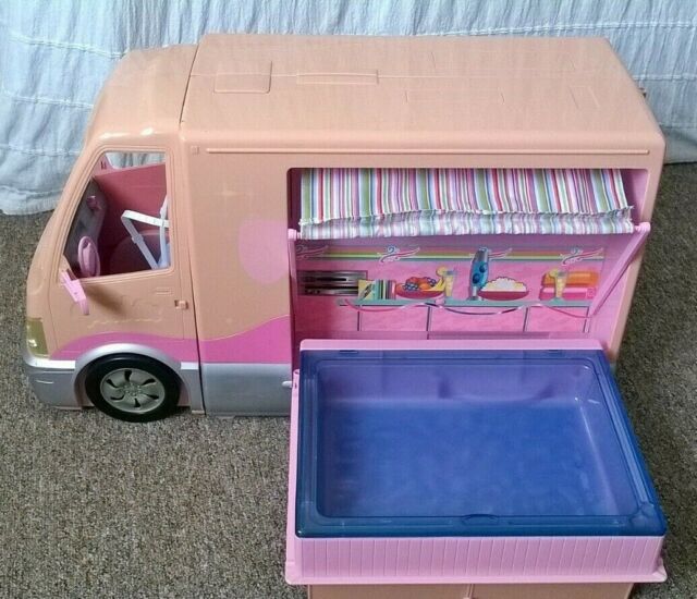 barbie van with pool