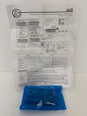 ADVANCED CONTROL TECH AUD VERISON 1 FLOATING POINT/TRI-STATE INPUT TO ANALOG CUR