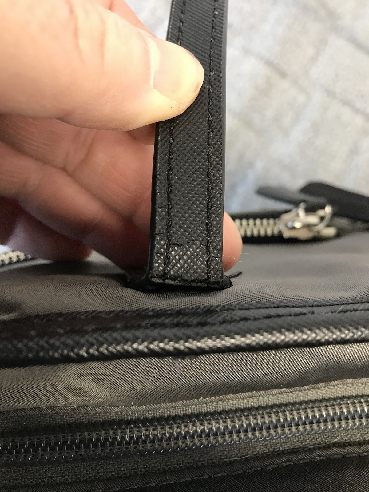 Michael Kors Handbag Gray Graphite Nylon Kempton Zip Top Travel Tote Bag Purse