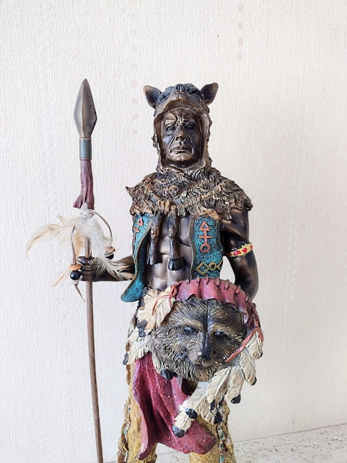 Academy Native American Indian Sculpture Large 16""