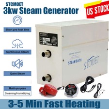 3KW Sauna Steam Showers Generator W/ Digital Controller-Home SPA Bathroom Hotel