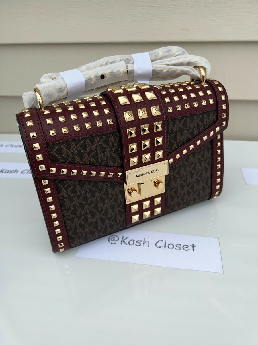 Michael Kors shoulder bag rose medium flap studded crossbody Bag