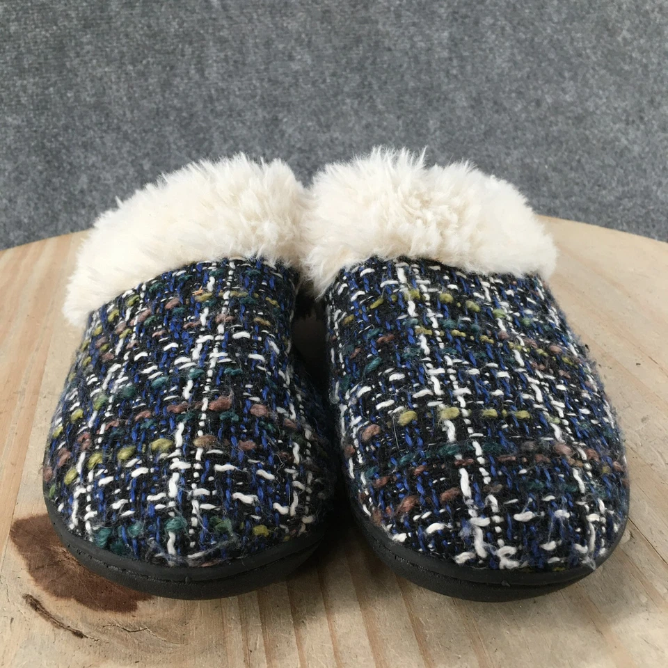 Zapatillas Isotoner Mujer 8.5-9 Sin Cordones Multicolor Cómodas Imitación Piel Tejida Foto 4 de 4