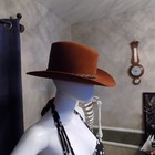 VTG Resistol Felt Self Conforming 7 1/4 RUST Color Western Hat Stagecoach