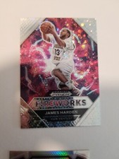 2021-22 Prizm Draft Picks James Harden Fireworks Circles Prizms #17