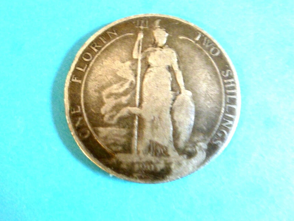 Great Britain Silver Florin (two shilling) 1903 Edward VII, VF - Image 2 of 2