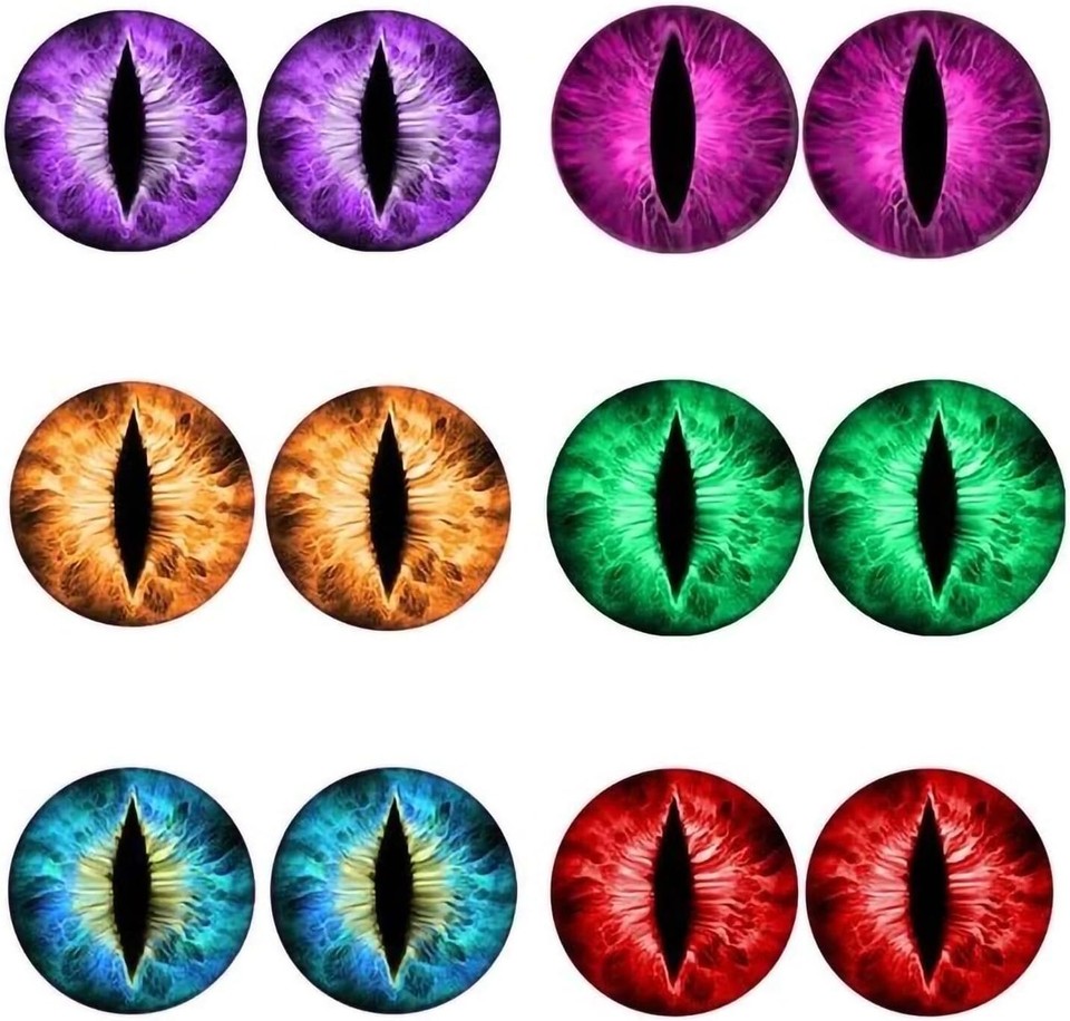 Beast Eyes Headlight Decals Pair 3D Eye Decals for Jeep Headlights