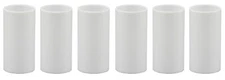 1 3/4 Inch White Plastic Candle Cover For Candelabra Base Lamp Sockets 6 Pieces