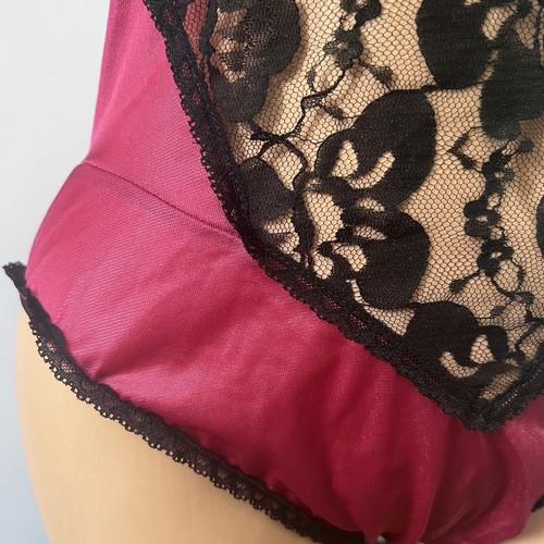 Vintage teddy NITE IMAGES Lace Negligee Medium Satin Nightie Fits Like A Small - Picture 22 of 24