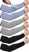 3 Pairs Cut Resistant Arm Sleeves Level 5 Arm Guard Protectors for Welding Garde