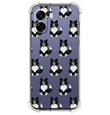 Hülle Silikon Stoßfest für Oppo A6x/A6k Design Hunde 07 Muster
