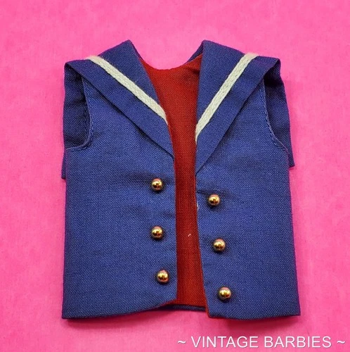 Vintage Skipper Doll Ship Ahoy #1918 Blue Vest Near Mint ~ 1960's