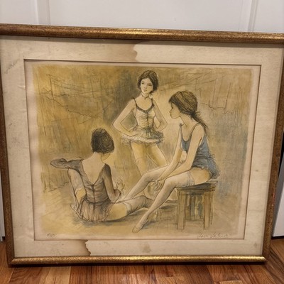 Jacques Valande Signed LimitedEdition Print 203/225 Ballet DancersFramed