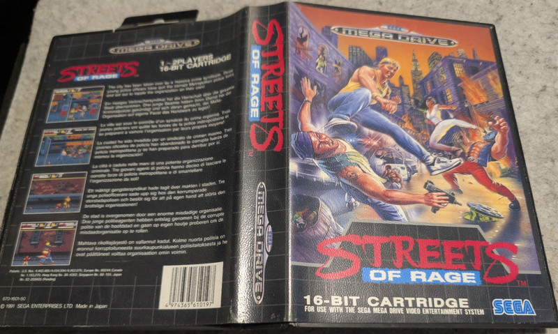 Streets of Rage - Sega Mega Drive - Complete In Box