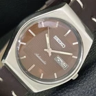SEIKO AUTOMATIC VINTAGE JAPAN 6309A MENS BROWN COLOR DIAL WATCH a701322-1