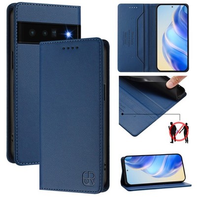 Protector Case For GOOGLE Pixel 6Pro PhoneLeather FlipCoverPatterned