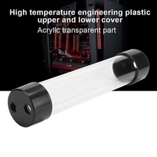 Transparent Cylindrical Computer Water Cooling Water Tank 240MM for Practicality