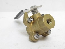 233301 New-No Box; Industry-Std 1WMK2 Brass Inline Ball Valve 1/4NPT; 600CWP