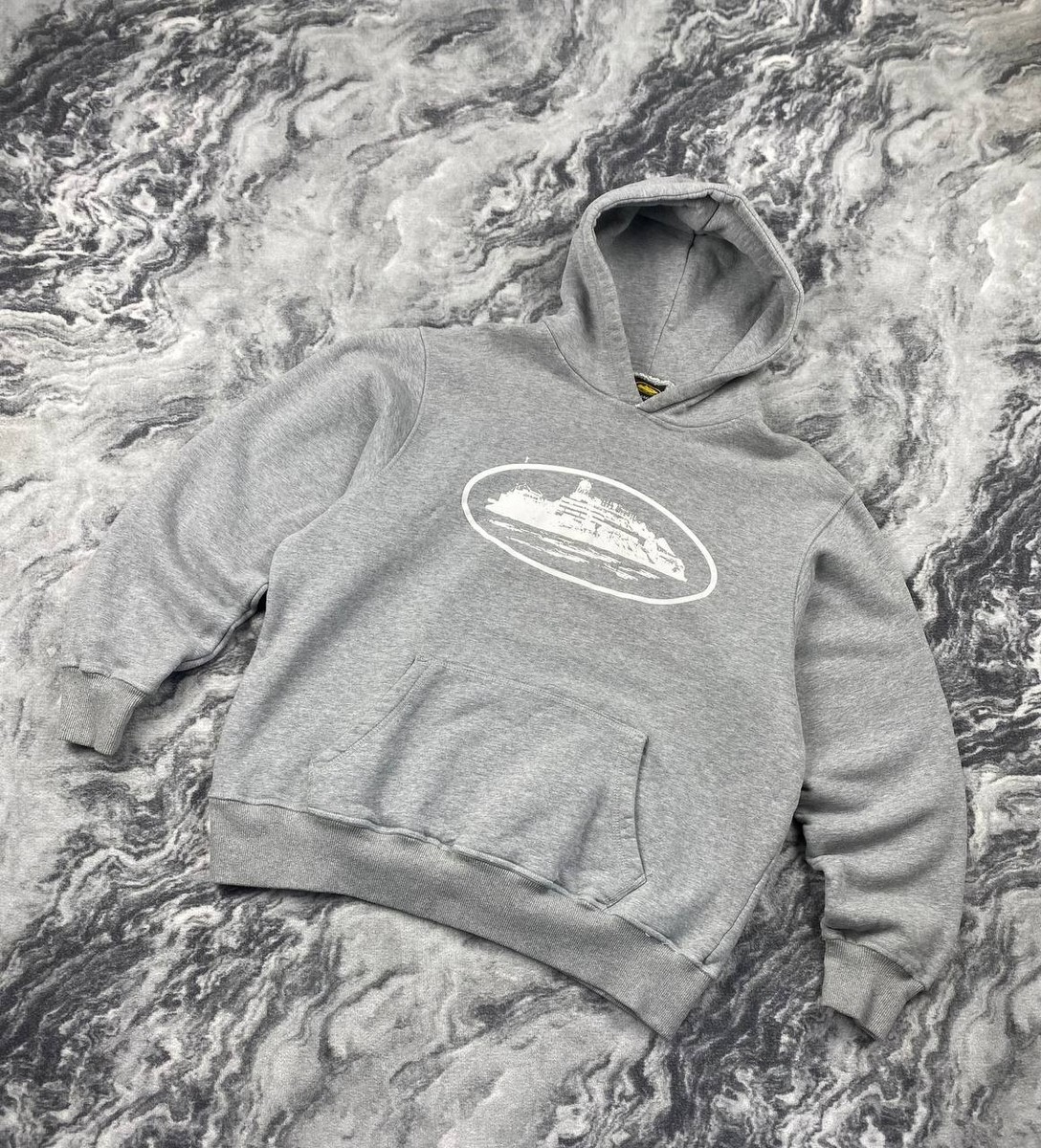 Corteiz Alcatraz Hoodie Big Logo Men Size L Gray | eBay