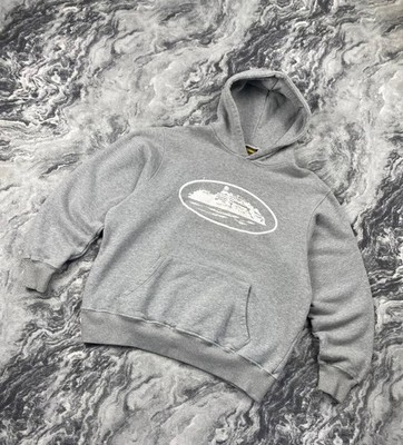 Corteiz Alcatraz Hoodie Big Logo Men Size L Gray | eBay