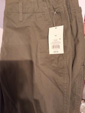 Women's High-Rise Tapered Ankle Chino Pants - A New Day Size 14