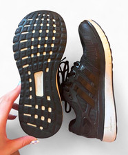 adidas Cloudfoam Mens Black/White Lace-Up Low...