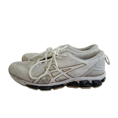 ASICS GEL-Quantum 360 VII Running Shoes Mens 8.5 White/Gold Athletic Sneakers