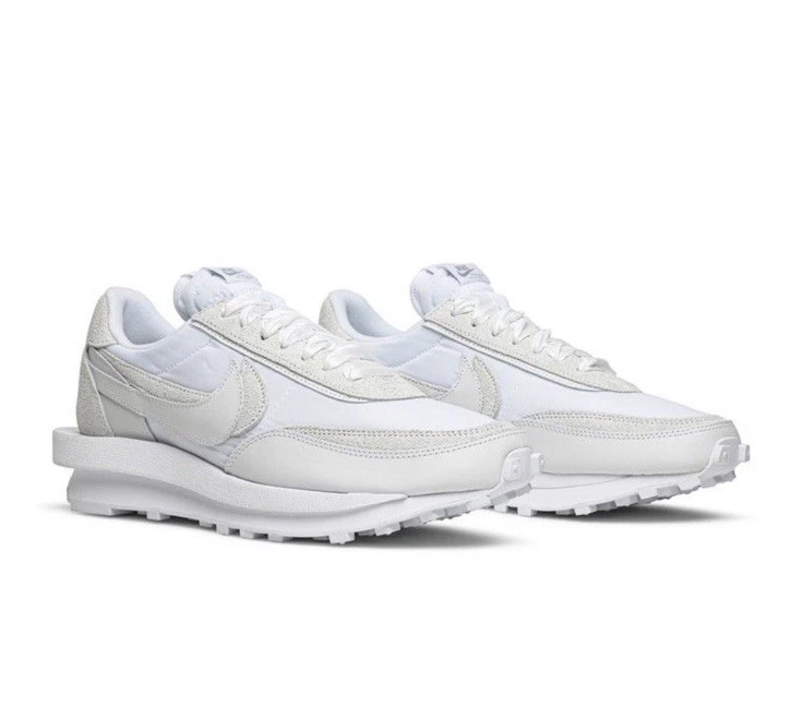 シューズ NIKE LDWAFFLE/SACAI triple White Nike sacai x LDWaffle White Nylon for Sale | Authenticity