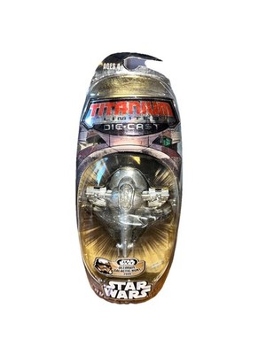 Star Wars Titanium Series Die-Cast Boba Fett Slave I 2006 New In Box