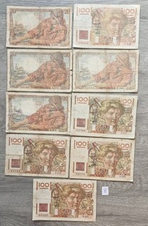lot de 9 billets français en petit état N°8