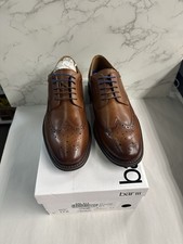 Bar III Men's Brett Wing Tip Leather Oxford Dress Shoe Brown Size 8.5 M