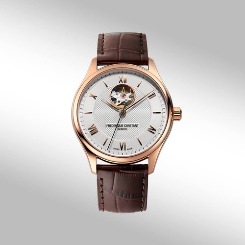 Frédérique Constant Classic Heartbeat Gold Men's Automatic Watch - FC-310MS5B5 - Picture 2 of 15