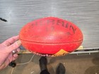 AFL Sherrin Football Genuine Leather Full Size COUNTRY V WORKSAFE