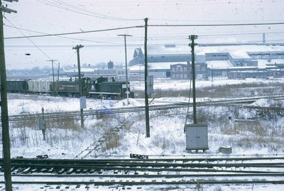 IHB INDIANA HARBOR BELT Railroad Train Locomotive Original 1970 Photo Slide
