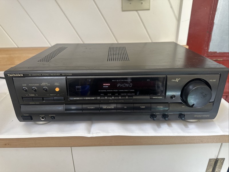 Technics AV Control Stereo Receiver SA-EX500!  Vintage Y2K Amazing Sound, Tested