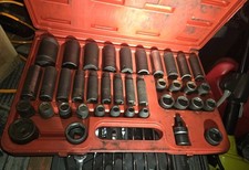 SUNEX Tools 2669 39 Piece Master Metric 1/2" Impact Set 9-30mm Deep/Shallow