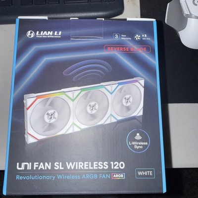 Uni Fan SL Wireless 120 ARGB Fan White  x3