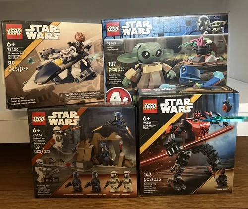 LEGO Lot Of 4 Small Star Wars Sets: 75400, 75443, 75373, 75411 NEW Sealed