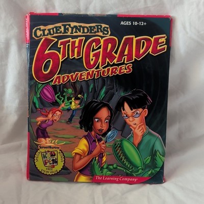 The Learning Company ClueFinders 6th Grade Adventures CD-ROM Windows/Mac w/Box