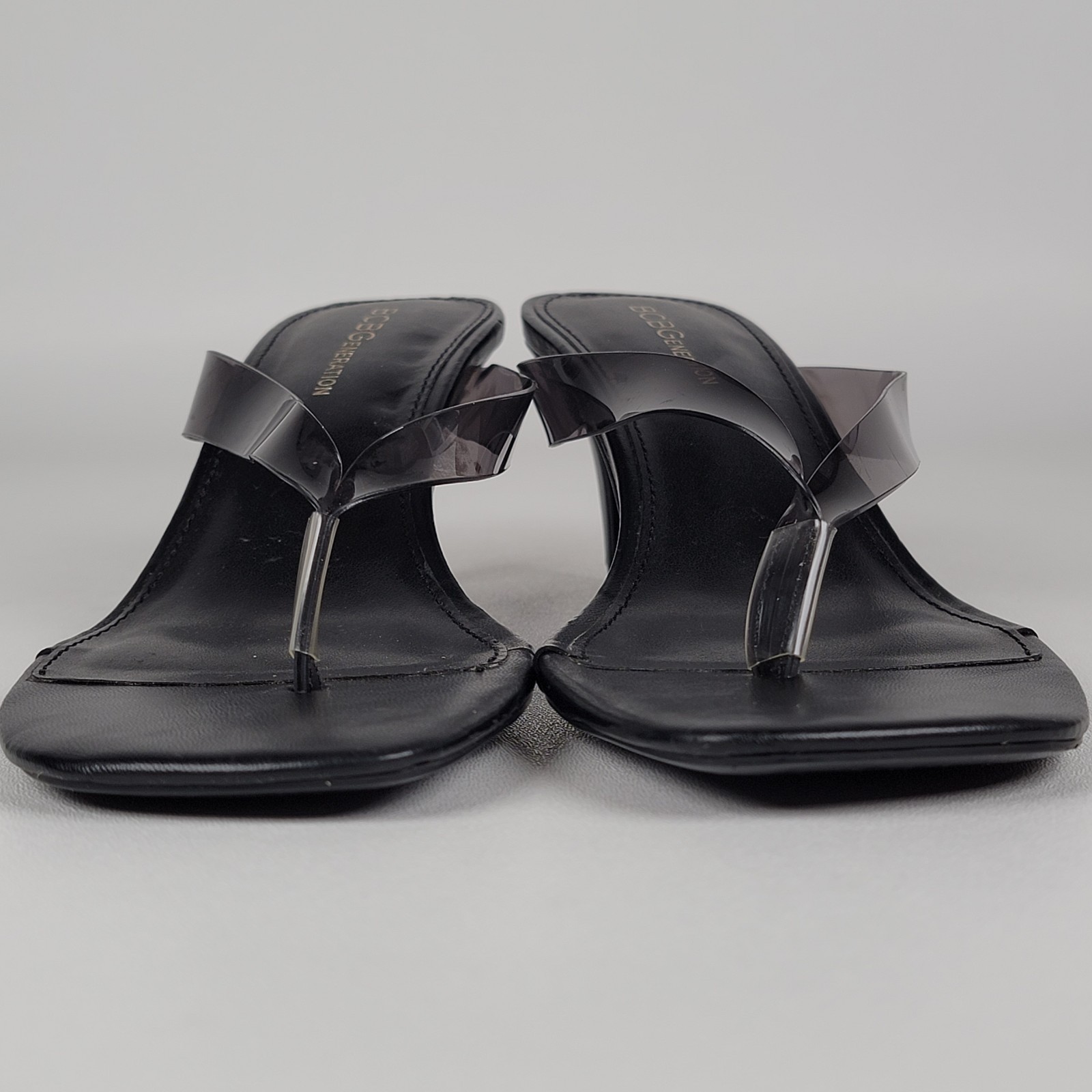 BCBGENERATION BLACK TABINA SQUARE TOE KITTEN HEEL… - image 2