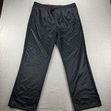 NEW ADIDAS ORIGINALS MONOGRAM LOGO TREFOIL TRACK PANTS HZ4157 BLACK SZ XL