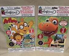 Colorforms 2 Sets Sticker Story Adventures Arthur  Dinosaur Train 2022 NEW