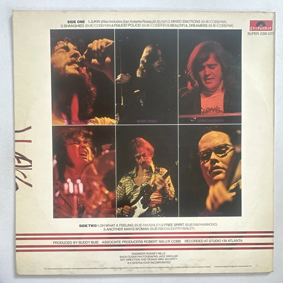 Atlanta Rhythm Section Red Tape LP Album Vinyl Record 2391-223 Polydor VG+ / VG+ - Image 3 of 4