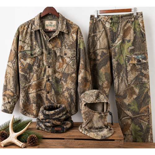 RedHead Liberty Camo Hunting Lot Shirt Pants 2 Face Coverings Mens Outdoor Gear
