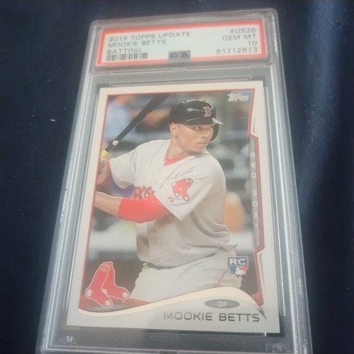 2014 Topps Update Mookie Betts Batting Rc Psa10