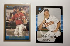 Nolan Reimold Orioles Bowman Draft Picks First Year and Bowman Gold Cards 