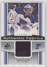 2013-14 SP Game Used Edition Authentic Fabrics Jerseys Jake Allen #AF-JA 1j8